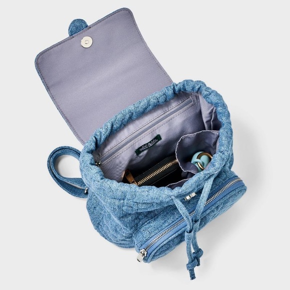 8.875" Mini Flap with Buckle with Closure Backpack - Wild Fable™ Denim -… - Picture 3 of 7